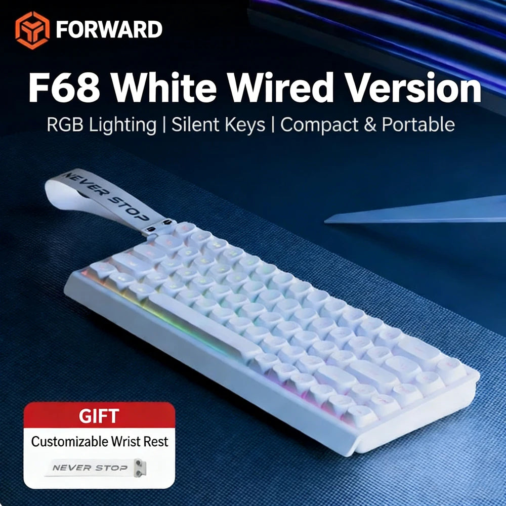 Original Pioneer F61/F68 Wireless Keyboard Mechanical Feel Bluetooth Office Dedicated Small Portable Bluetooth E-sports Keyboard
