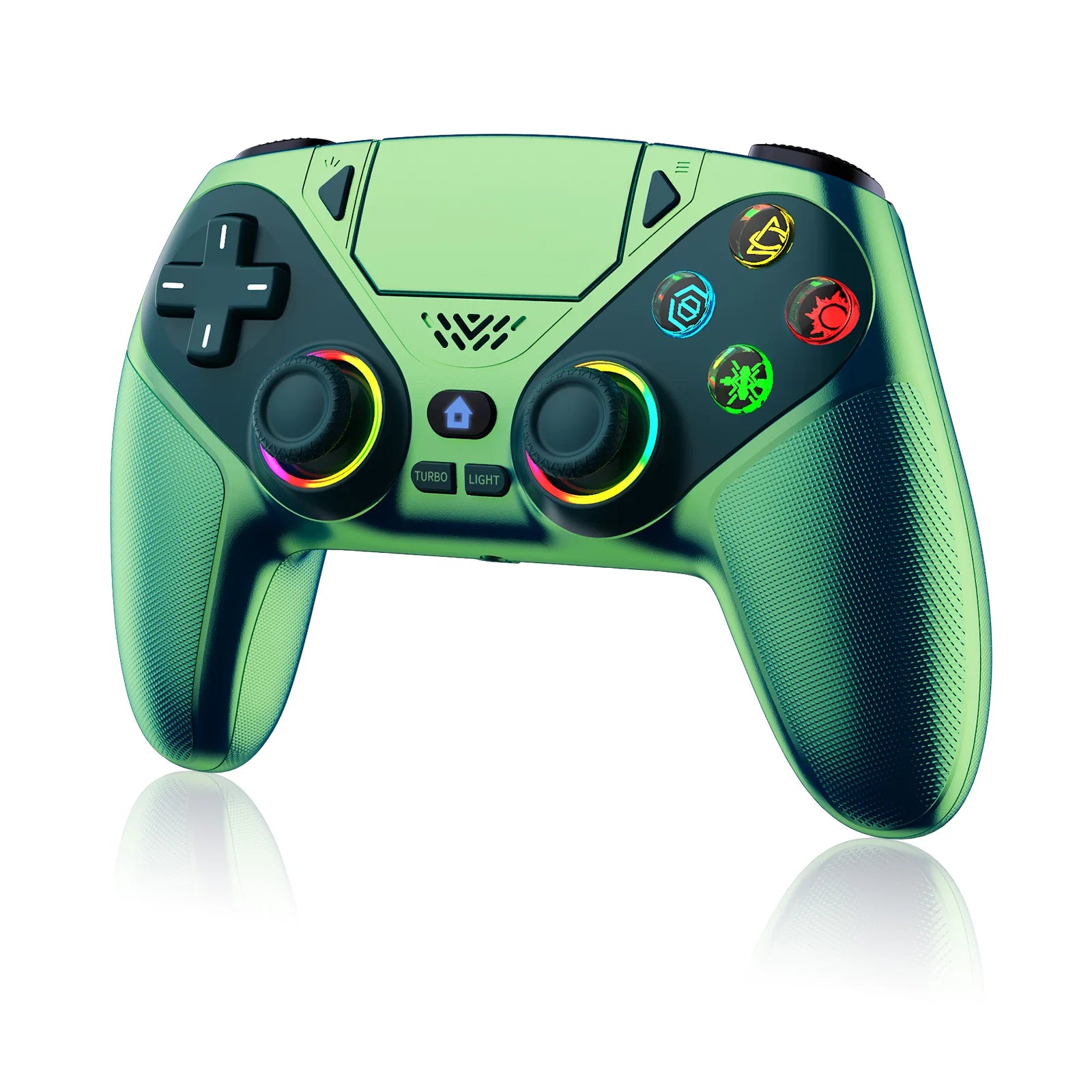 RGB Controller For Playstion 5/PS5 Pro/Slim/PC Wireless Gamepad Hall Effect Trigger Turbo Vibration controle ps5 Joystick