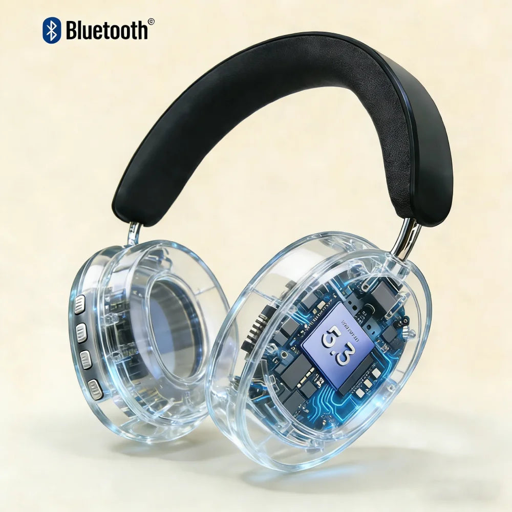 TD-20 Wireless Headphone 3D Spatial Audio Earphone Bluetooth 5.3 Headset 40mm Driver Over Ear Headphone 24H for Mobile Phone PC