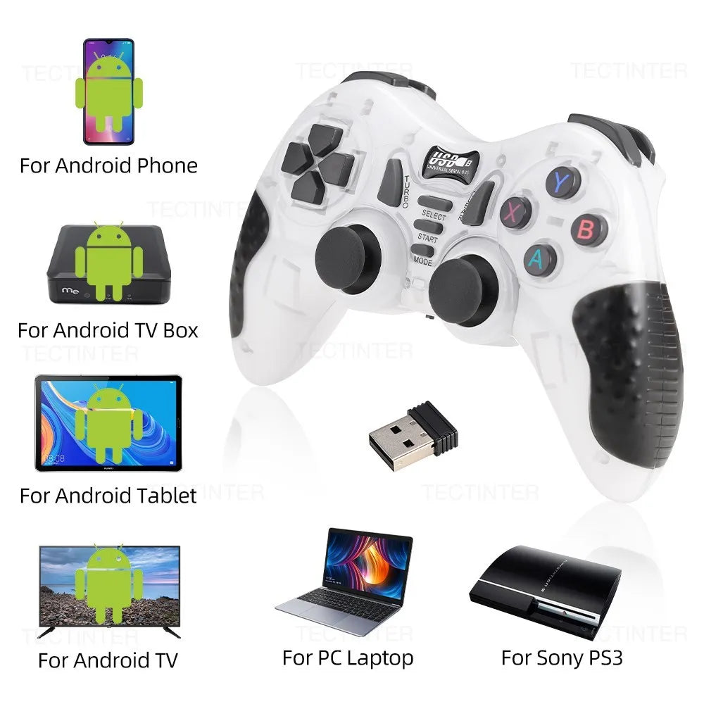 2.4GHz Wireless Controller for Sony PS3 & TV BOX & Android Gamepad USB PC Game Controle Joystick for PS3 Console Accessories