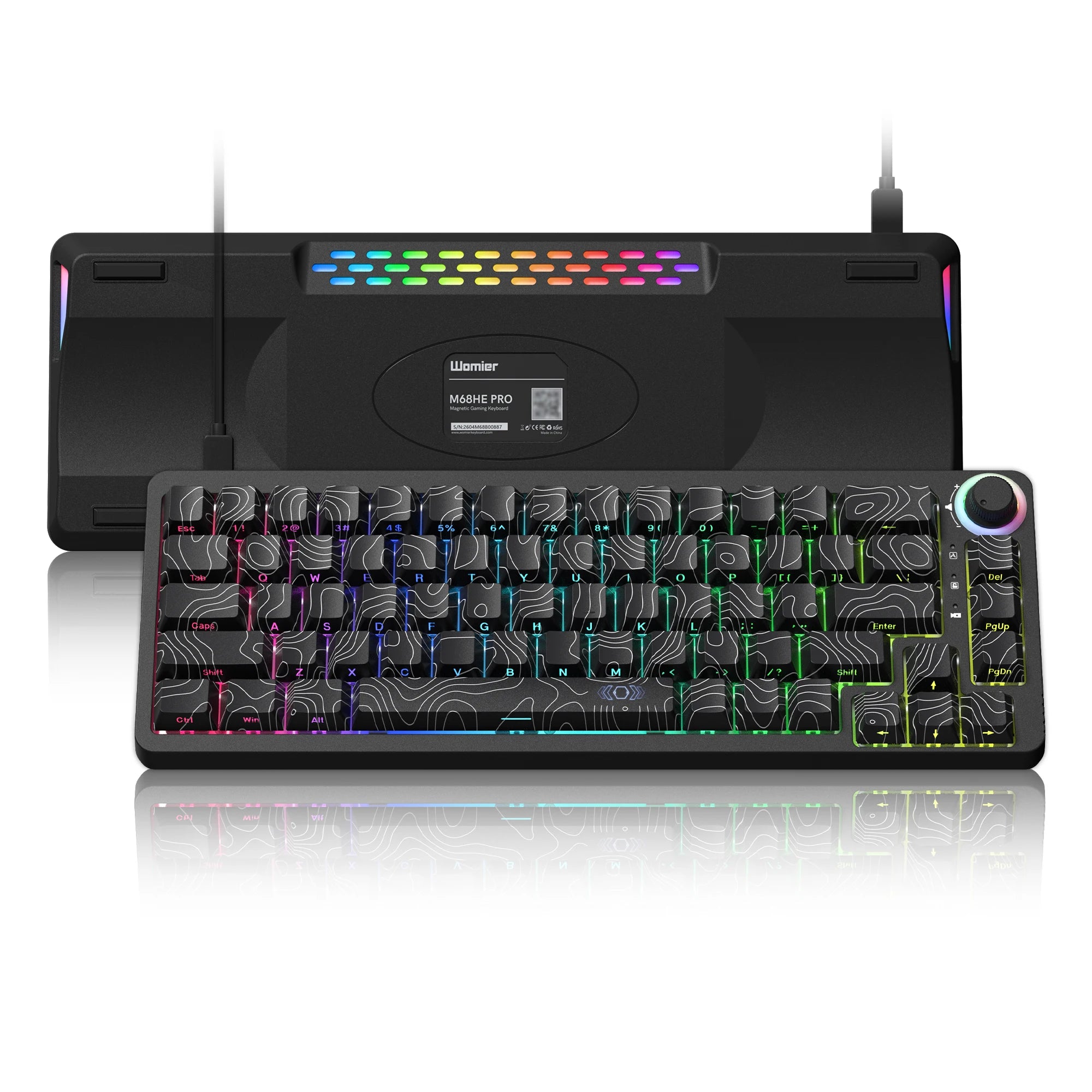 Womier M68HE PRO Wired Mechanical Keyboard Rapid Trigger Hall Effect 16000Hz Polling Rate Custom Keyboard for Mac/Windows