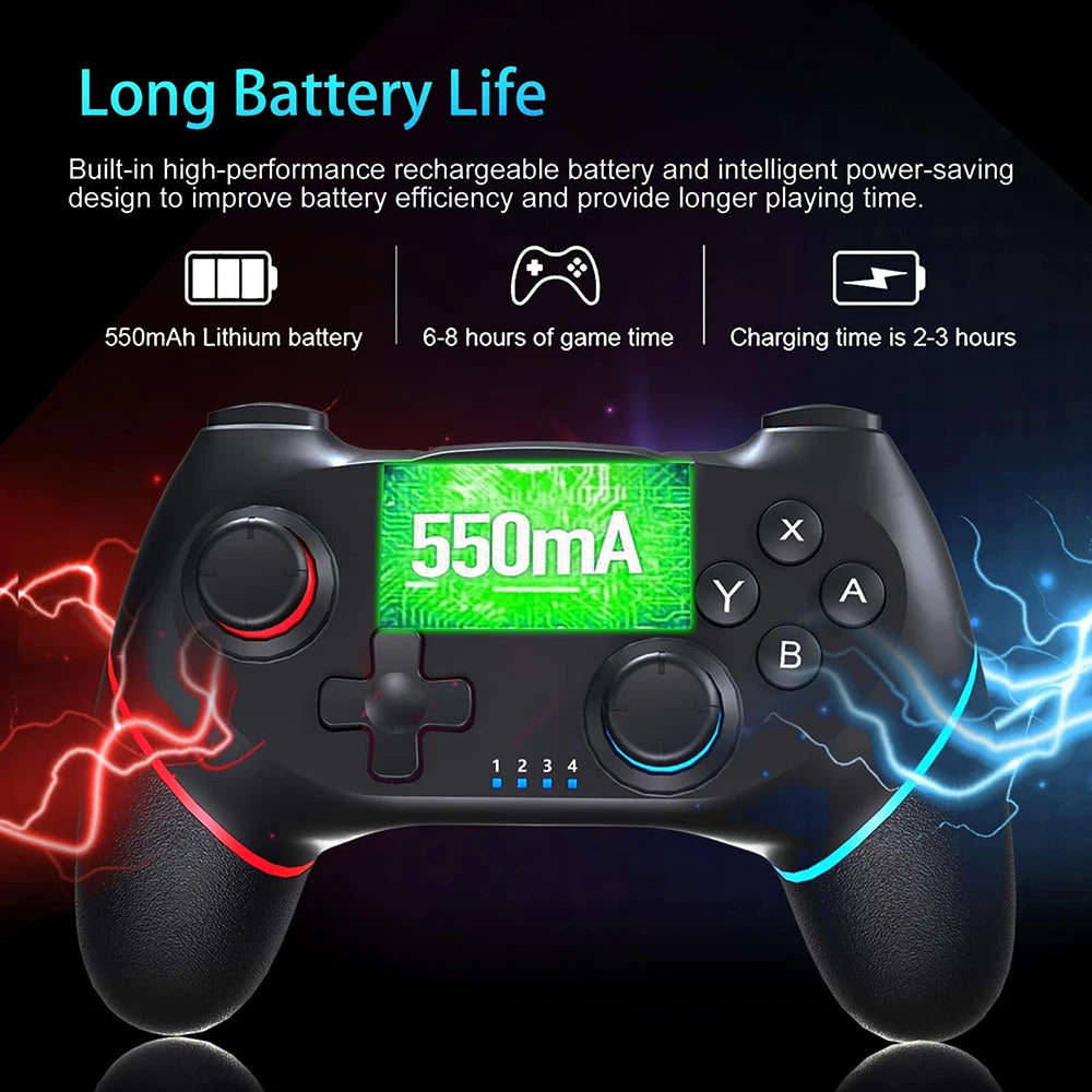 Bluetooth-Compatible Wireless Controller For NS/NS Lite/NS Oled Console Gamepad Android Phone PC Joystick Controle with 6-Axis