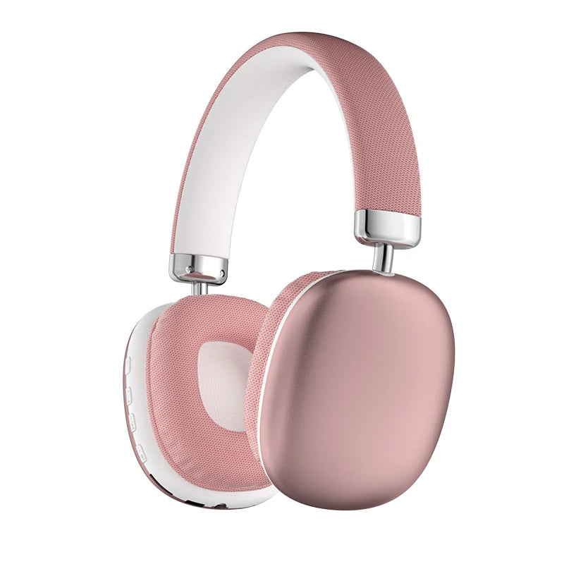 Simple Stylish Foldable Bluetooth Headphones Over Ear HiFi Stereo Wireless Headset Support AUX TF FM For Music Sports