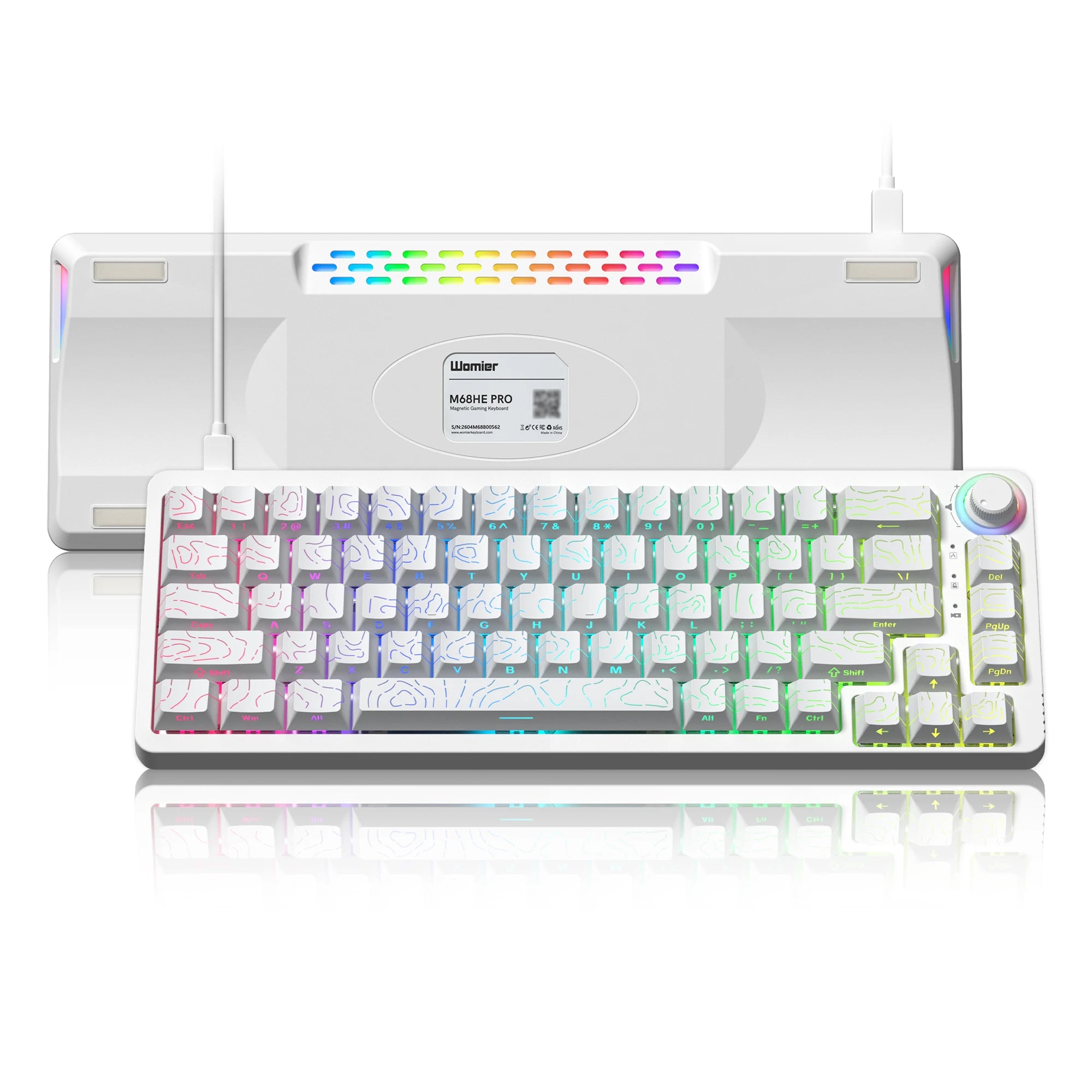 Womier M68HE PRO Wired Mechanical Keyboard Rapid Trigger Hall Effect 16000Hz Polling Rate Custom Keyboard for Mac/Windows