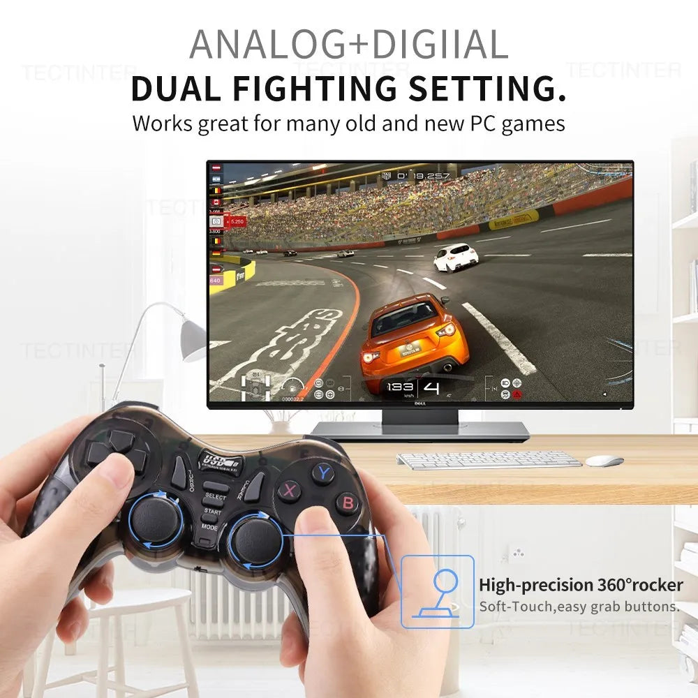 2.4GHz Wireless Controller for Sony PS3 & TV BOX & Android Gamepad USB PC Game Controle Joystick for PS3 Console Accessories