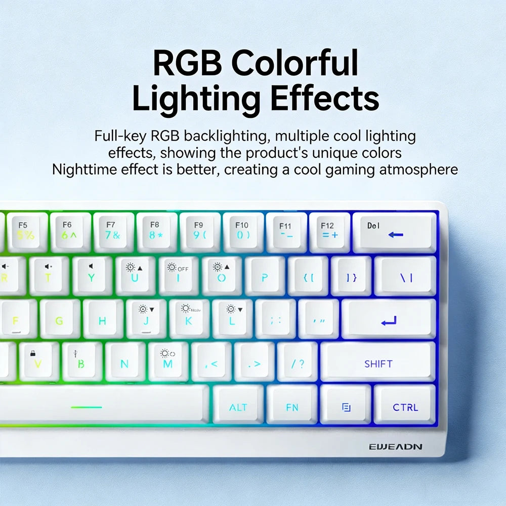 Original Pioneer F61/F68 Wireless Keyboard Mechanical Feel Bluetooth Office Dedicated Small Portable Bluetooth E-sports Keyboard