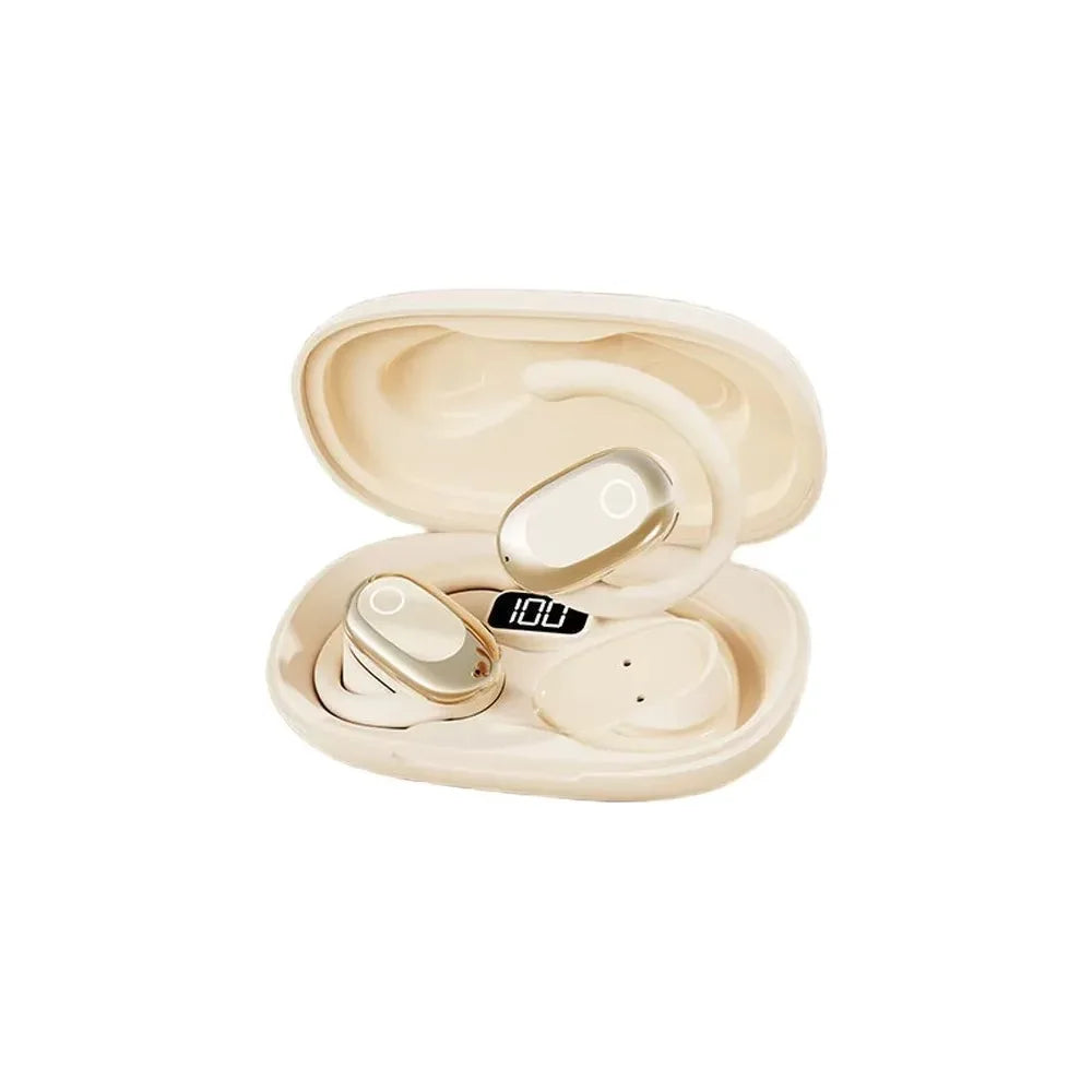 OWS Earphones Over-Ear Open-Ear Wireless Bluetooth Headphones Style Noise Cancellation Rotatable Feature With Mic Portable Audi