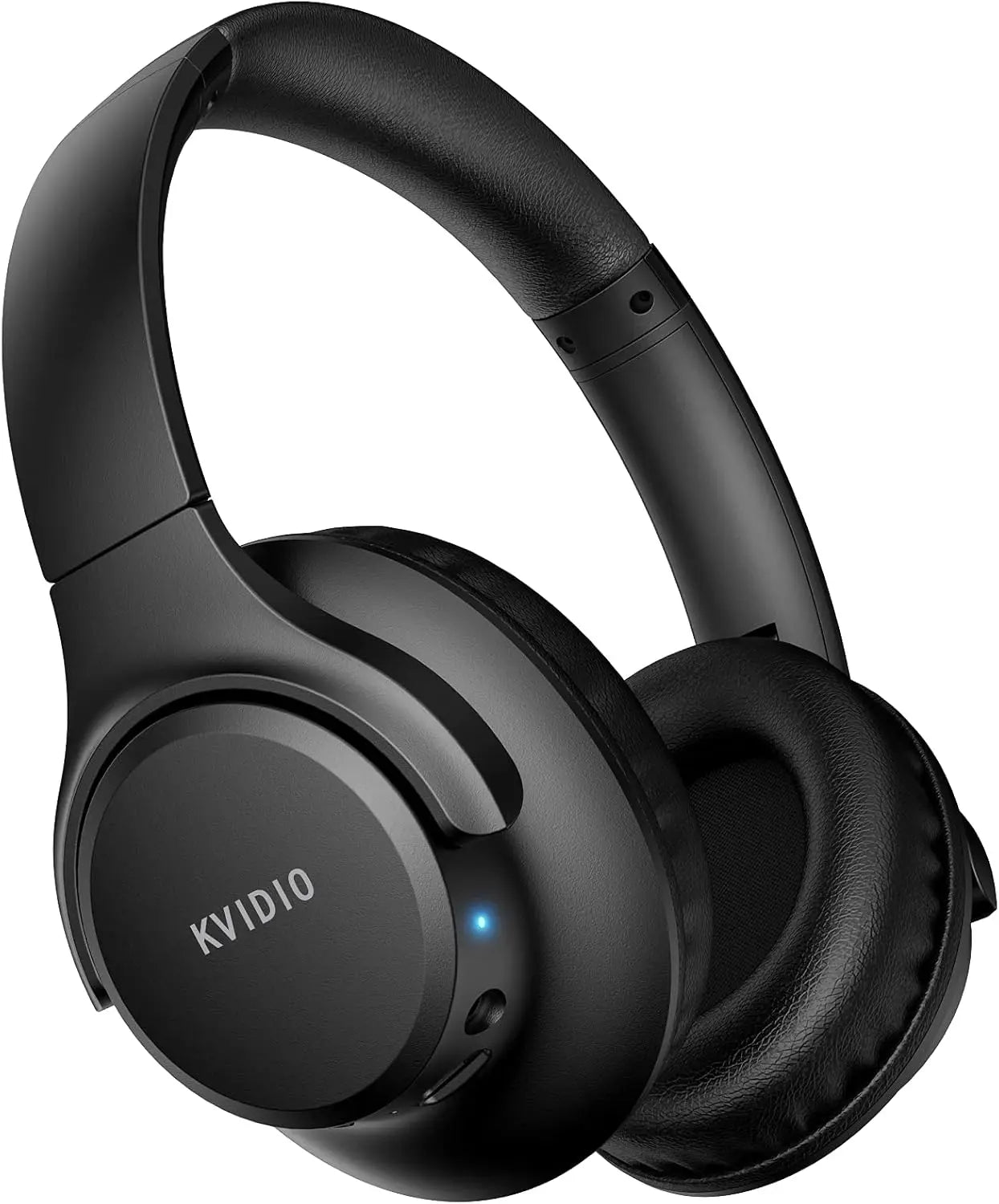Wireless Over-Ear Headphones, 65-Hour Playtime, Foldable Lightweight Design with Deep Bass and Low Latency for Travel and Work