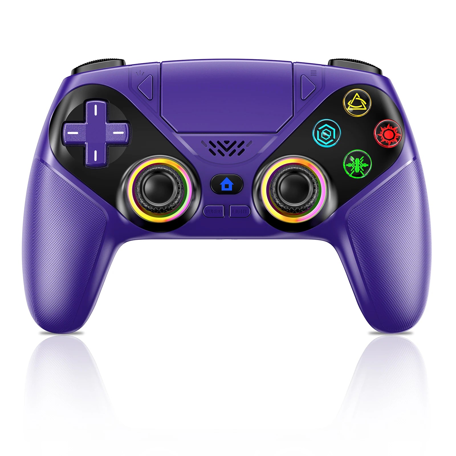 RGB Controller For Playstion 5/PS5 Pro/Slim/PC Wireless Gamepad Hall Effect Trigger Turbo Vibration controle ps5 Joystick