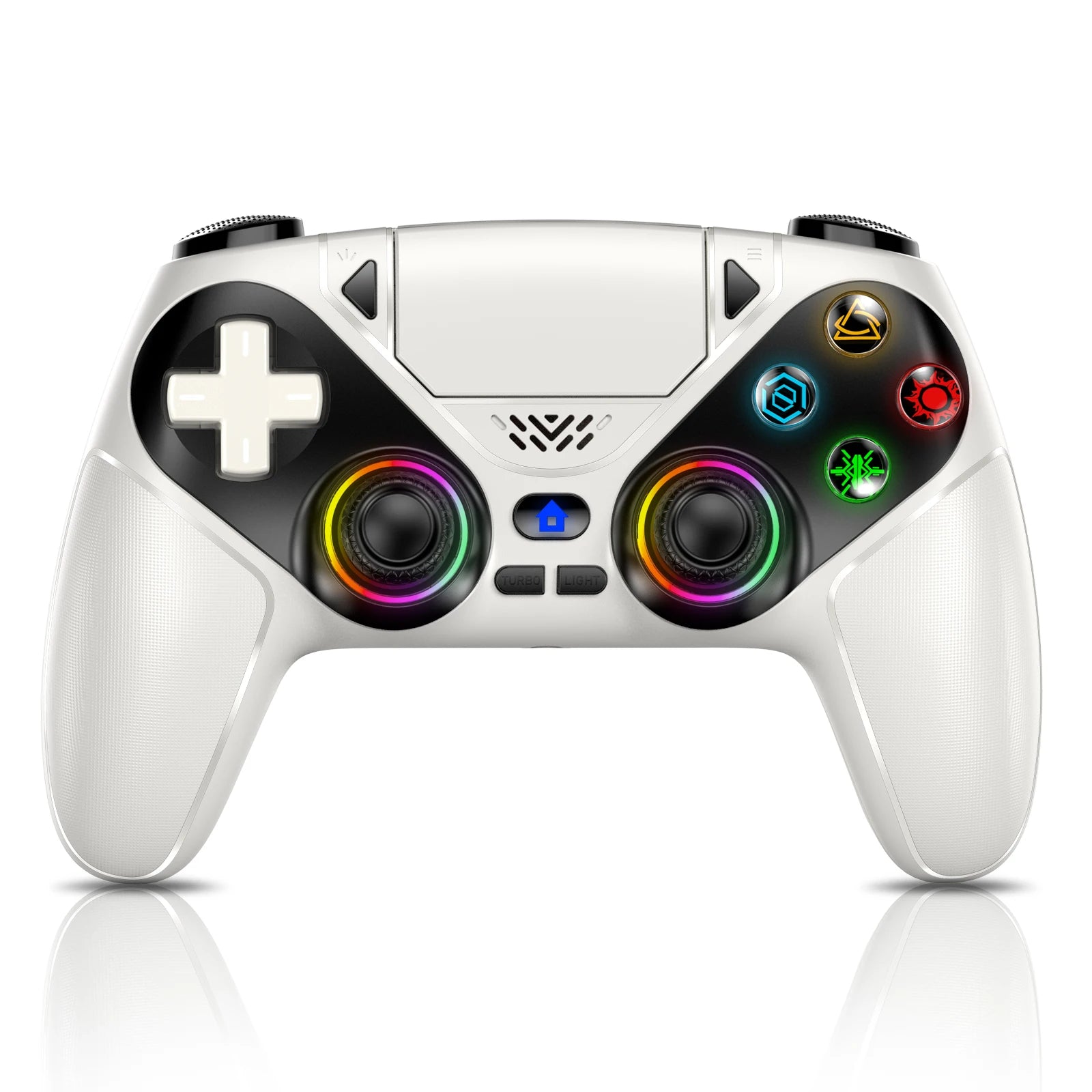 RGB Controller For Playstion 5/PS5 Pro/Slim/PC Wireless Gamepad Hall Effect Trigger Turbo Vibration controle ps5 Joystick